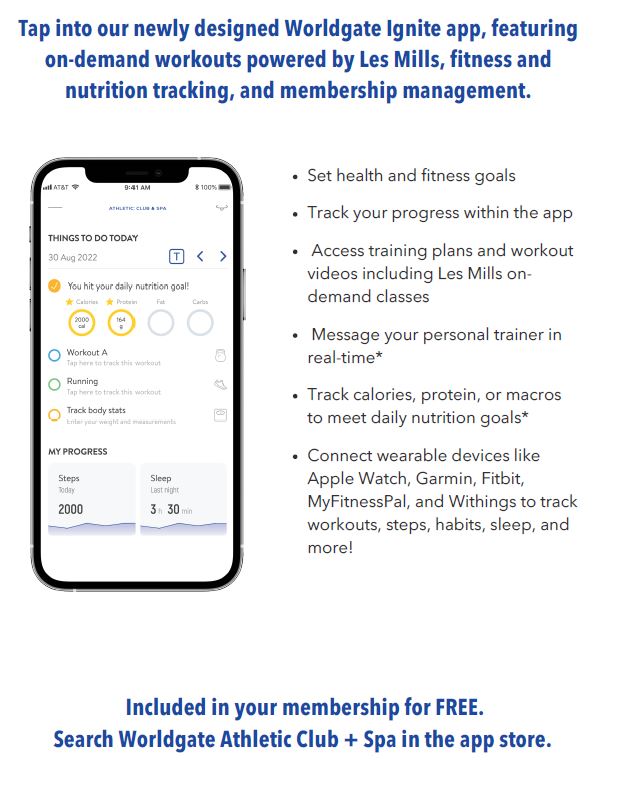 Introducing Worldgate Athletic Club &amp; Spa App! icon