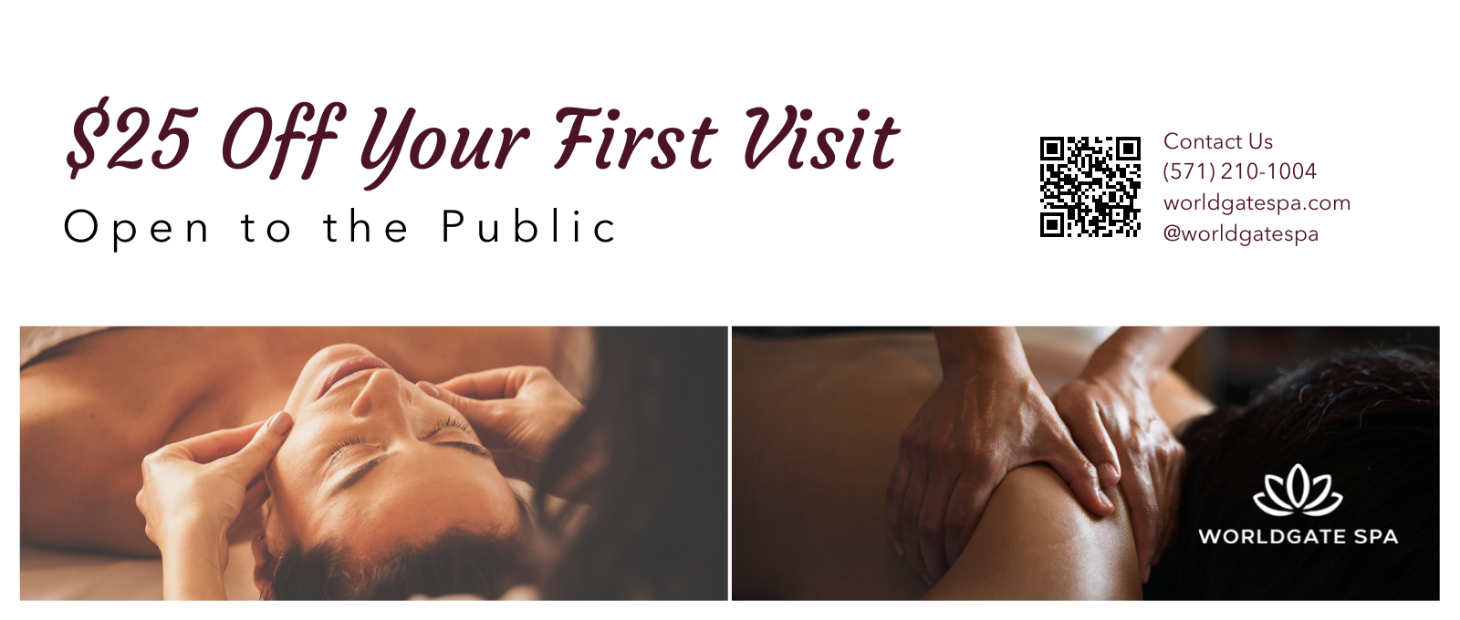 $25 Off Your Worldgate Spa Visit! icon